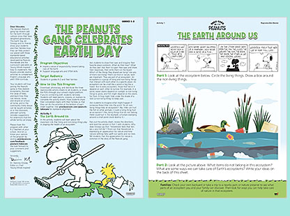 The Peanuts Gang Celebrates Earth Day